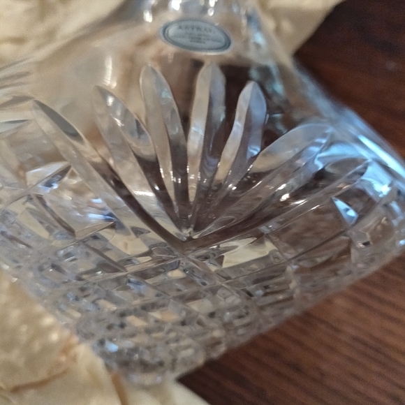 Side Rest Crystal Glass Decanter Vintage Hand Blown Astal 68 Ounce NWOT - Picture 6 of 7